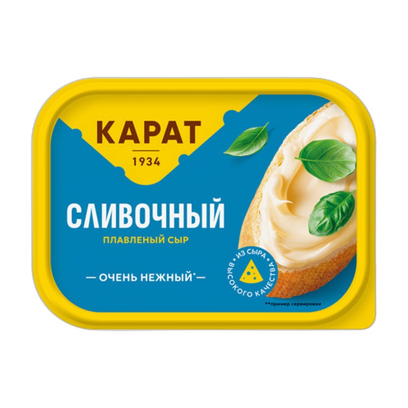 СЫР ПЛАВЛЕНЫЙ КАРАТ СЛИВОЧНЫЙ 45% 200Г