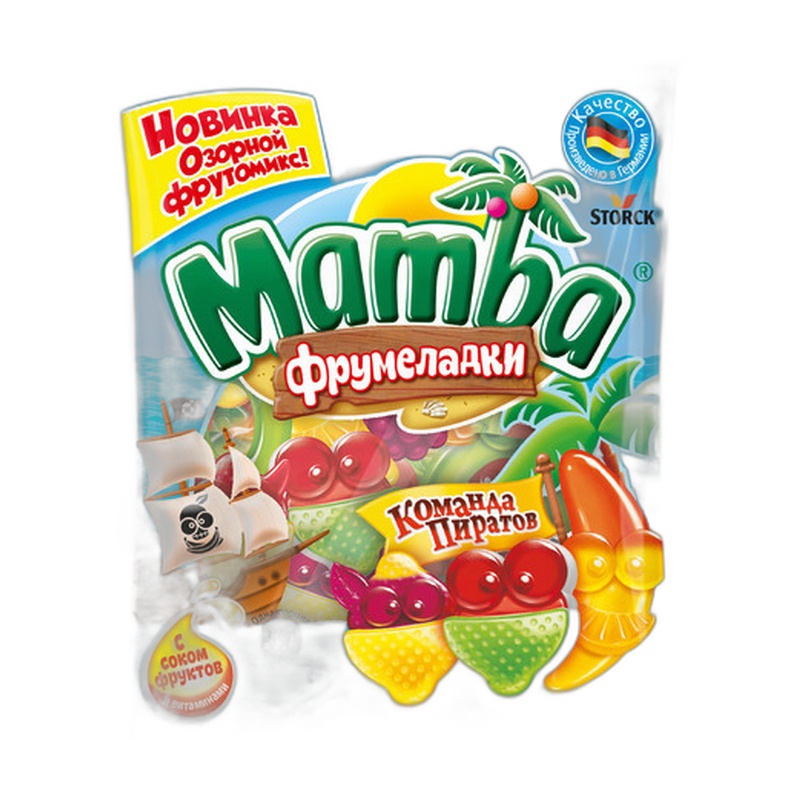 МАРМЕЛАД ЖЕВАТЕЛЬНЫЙ MAMBA КОМАНДА ПИРАТОВ 70Г