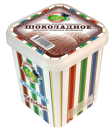 МОРОЖЕНОЕ DEP ШОКОЛАДНОЕ 750Г ПЭТ
