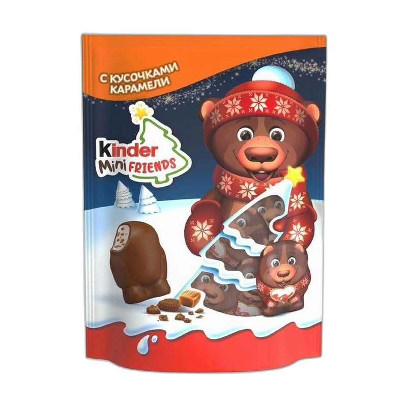 КОНФЕТЫ KINDER MINI FRIENDS CARAMEL 122Г