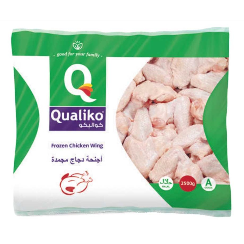 МЯСО ПТИЦЫ QUALIKO КРЫЛО ПЛЕЧЕВАЯ ЧАСТЬ ЗАМ 2,5КГ П/П