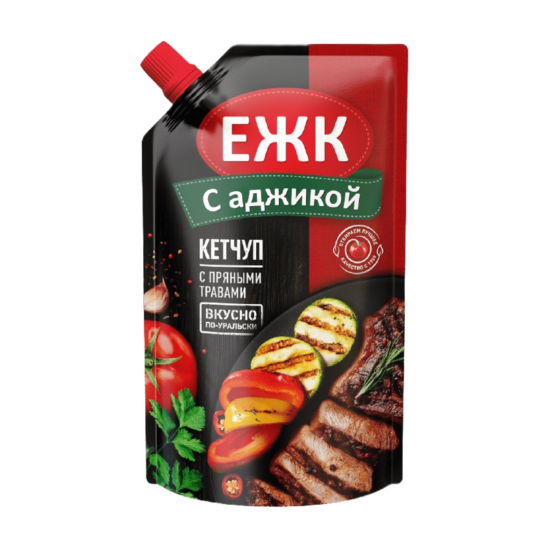 КЕТЧУП ЕЖК С АДЖИКОЙ 350Г Д/П