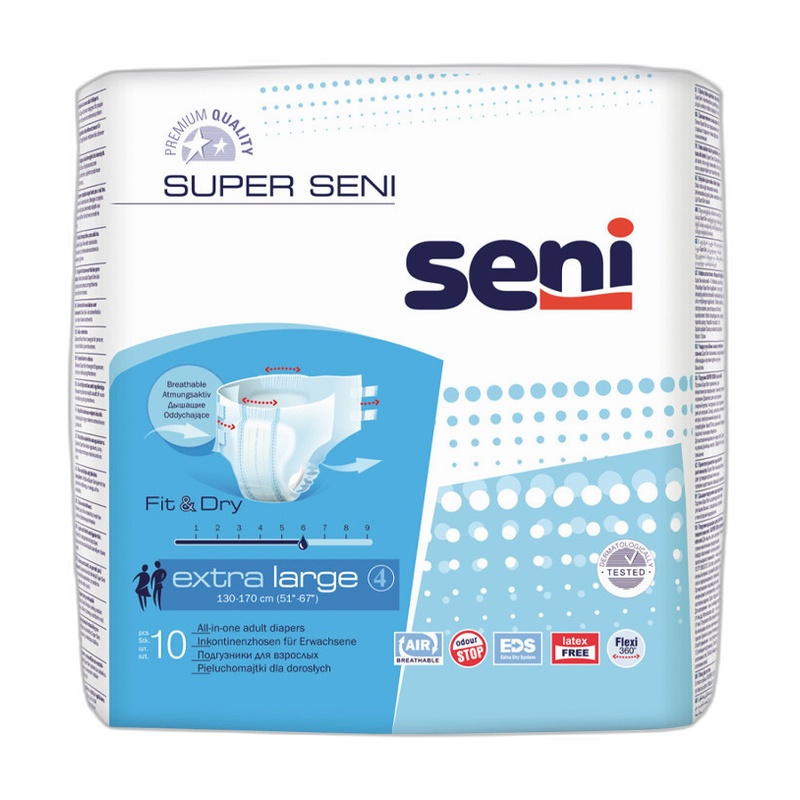 ПОДГУЗНИКИ УРОЛОГИЧЕСКИЕ SUPER SENI LARGE 10ШТ