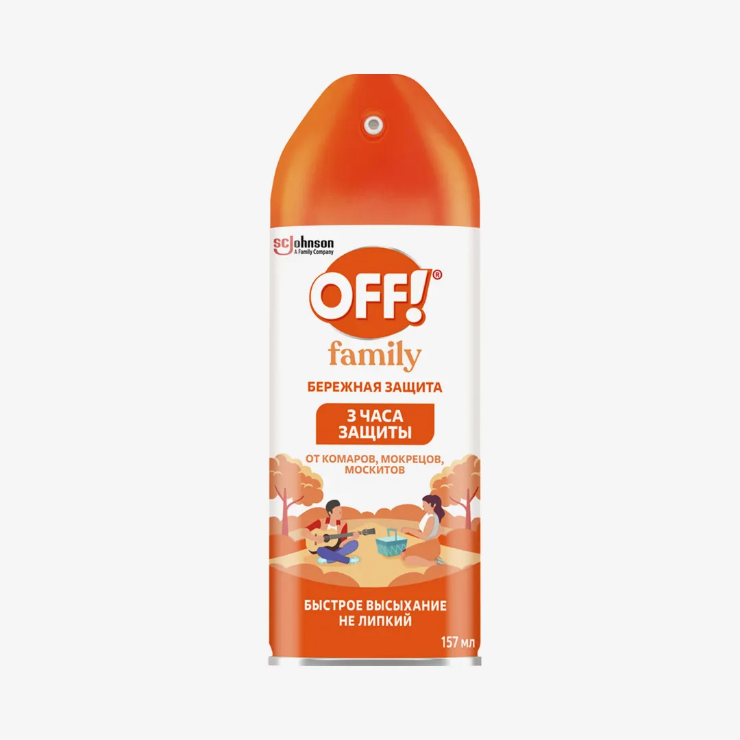 АЭРОЗОЛЬ OFF! FAMILY ОТ КОМАРОВ 157МЛ