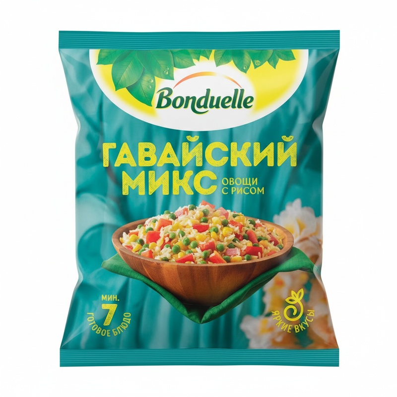 СМЕСЬ ОВОЩНАЯ ЗАМОРОЖЕННАЯ BONDUELLE ГАВАЙСКИЙ МИКС 400Г