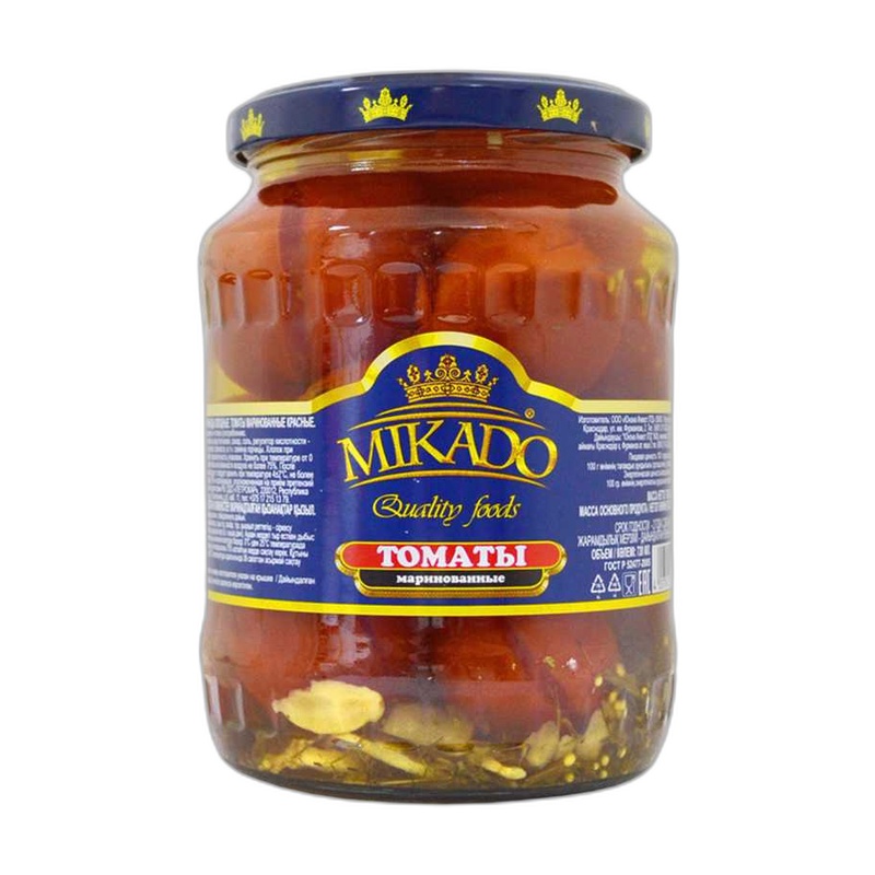 ТОМАТЫ MIKADO МАРИНОВАННЫЕ 720МЛ