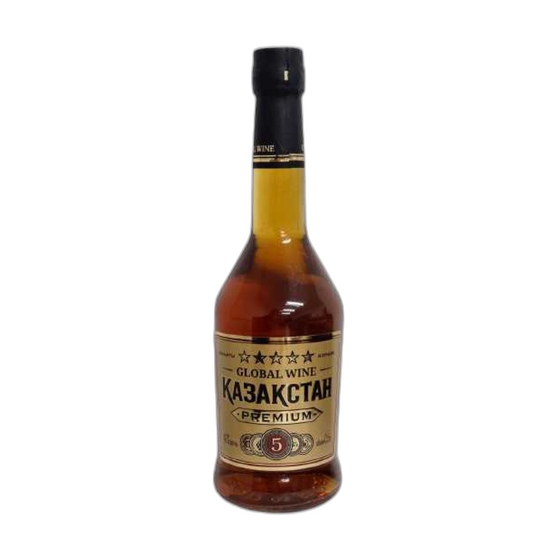 КОНЬЯК GLOBAL WINE ҚАЗАҚСТАН PREMIUM 5 YO 40% 0,5Л BOX