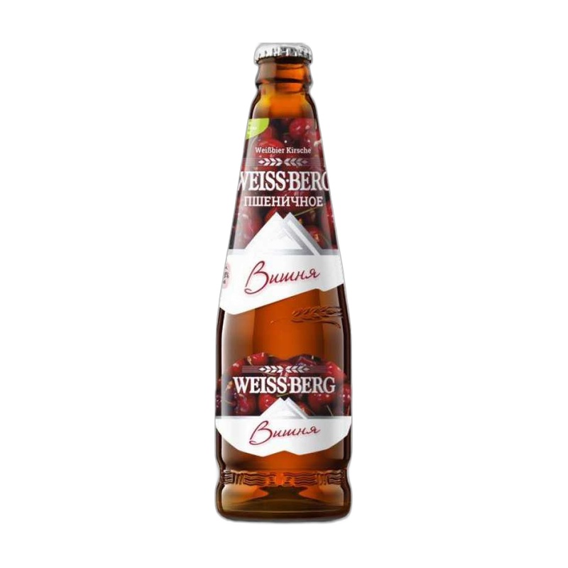 ПИВНОЙ НАПИТОК WEISS BERG ВИШНЯ ПШЕНИЧНОЕ 4% 0,44Л СТ/Б
