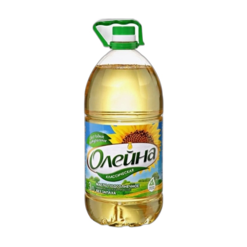 МАСЛО ПОДСОЛНЕЧНОЕ ОЛЕЙНА 3Л