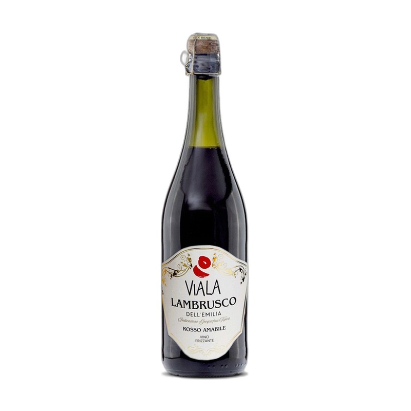 ВИНО ИГРИСТОЕ VIALA LAMBRUSCO КРАСНОЕ СЛАДКОЕ 8% 0,75Л ИТАЛИЯ