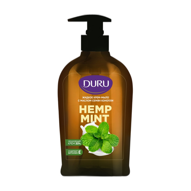 КРЕМ-МЫЛО ЖИДКОЕ DURU HEMP MINT МАСЛО СЕМЯН КОНОПЛИ 300МЛ