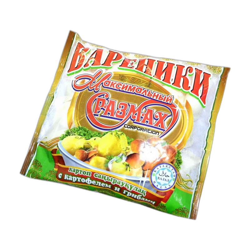 ВАРЕНИКИ МАКС.РАЗМАХ С КАРТОФЕЛЕМ И ГРИБАМИ 400ГР