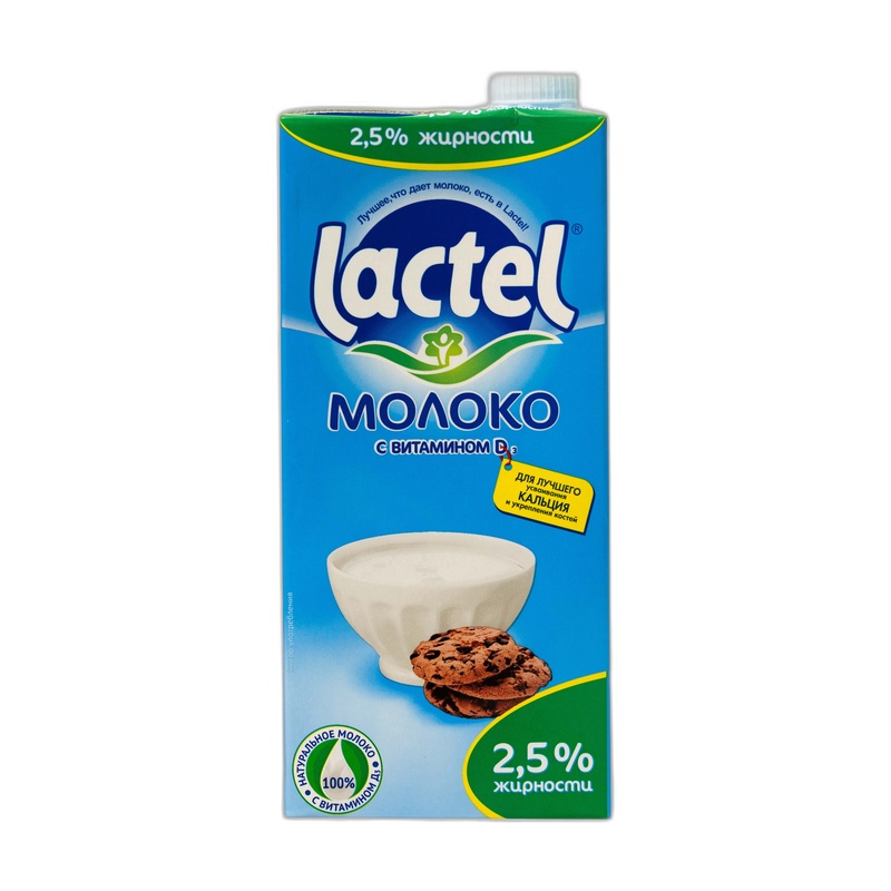 МОЛОКО LACTEL С ВИТАМИНОМ D 2,5% У/П 1Л Т/П
