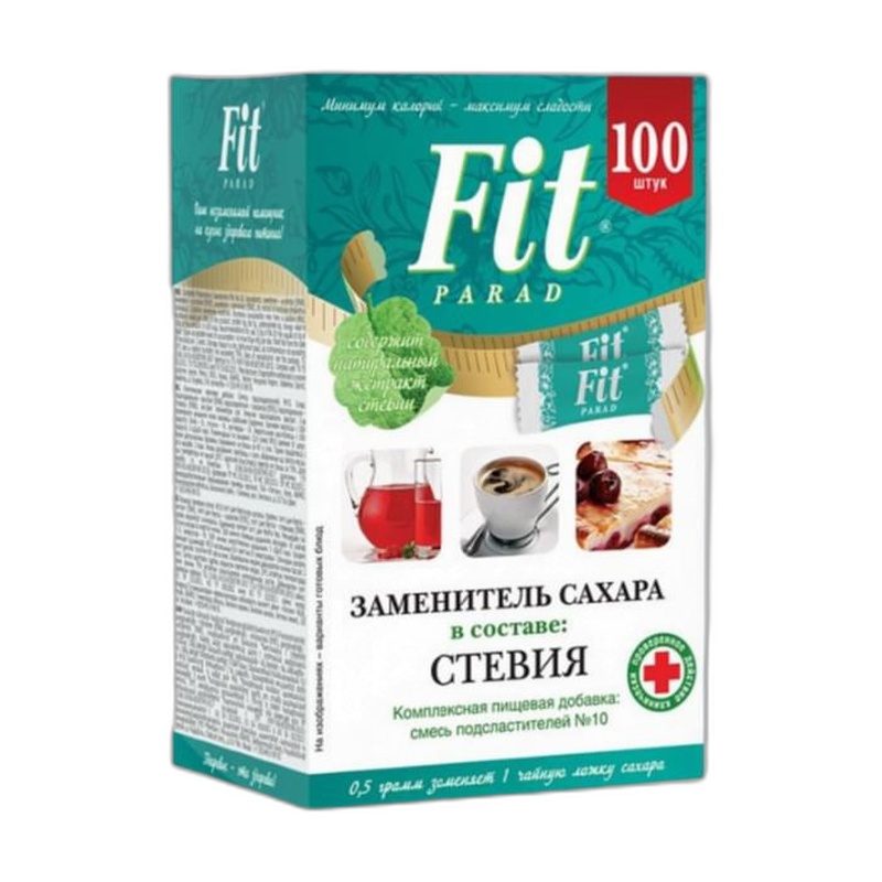 САХАРОЗАМЕНИТЕЛЬ FIT PARAD №10 100 СТИКОВ