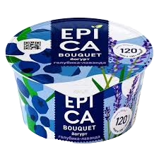 ЙОГУРТ EPICA ГОЛУБИКА ЛАВАНДА 4,8% 130Г