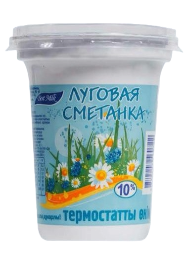 СМЕТАНА BEST MILK ЛУГОВАЯ 10% 360Г