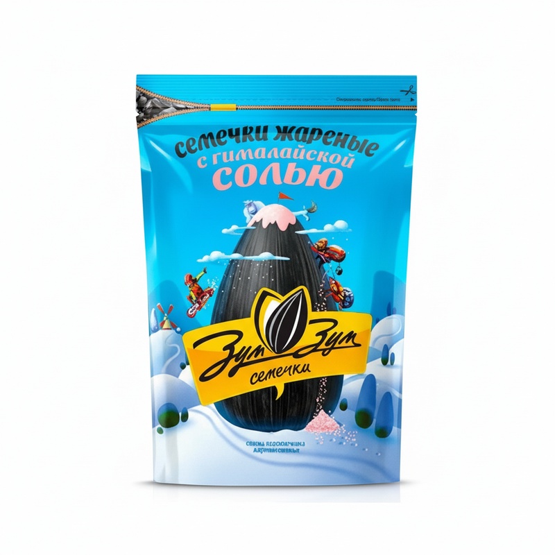 СЕМЕЧКИ ЗУМ-ЗУМ ЖАРЕНЫЕ С ГИМАЛАЙСКОЙ СОЛЬЮ 200ГР
