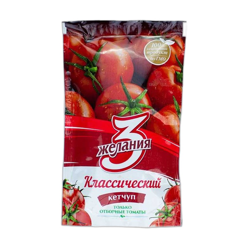 КЕТЧУП 3 ЖЕЛАНИЯ КЛАССИЧЕСКИЙ 100Г Д/П