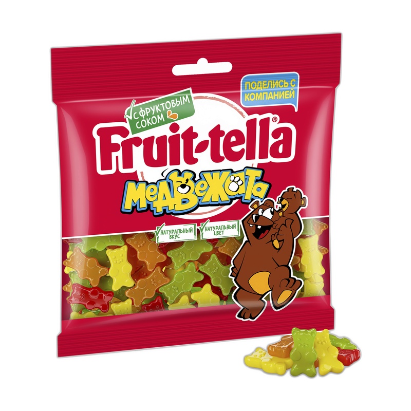 МАРМЕЛАД ЖЕВАТЕЛЬНЫЙ FRUITTELLA МЕДВЕЖАТА 150Г