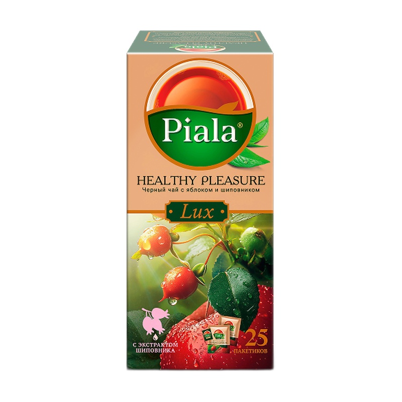 ЧАЙ ЧЕРНЫЙ PIALA LUX HEALTHY PLEASURE 25 ПАКЕТИКОВ