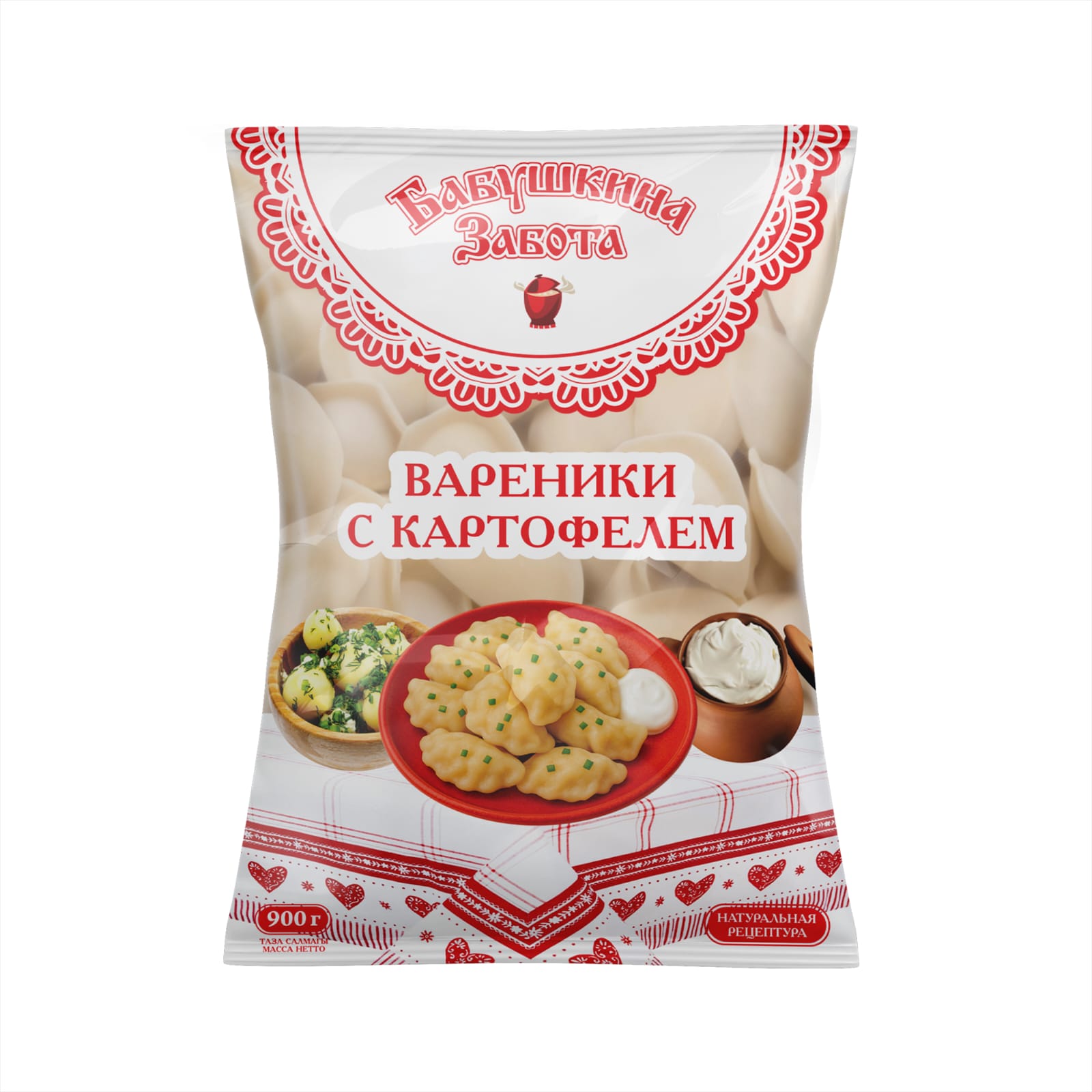 ВАРЕНИКИ БАБУШКИНА ЗАБОТА КАРТОФЕЛЬ 900Г