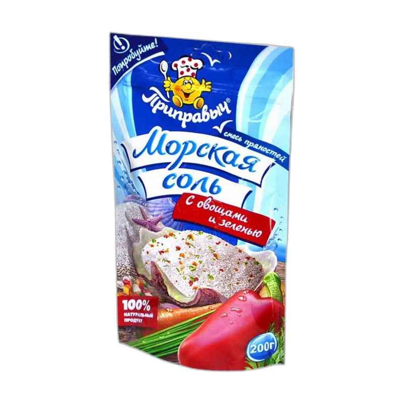 ПРИПРАВА ПРИПРАВЫЧ МОРСКАЯ СОЛЬ ОВОЩИ ЗЕЛЕНЬ 200Г