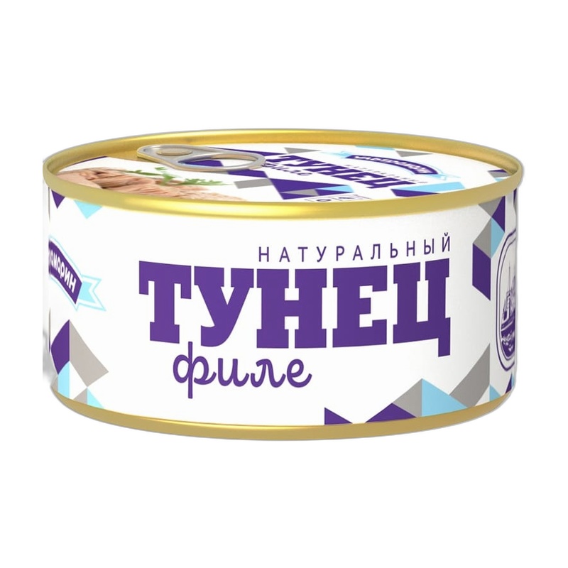 ТУНЕЦ УЛЬТРАМАРИН ФИЛЕ В СОБСТВЕННОМ СОКУ 185Г КЛЮЧ