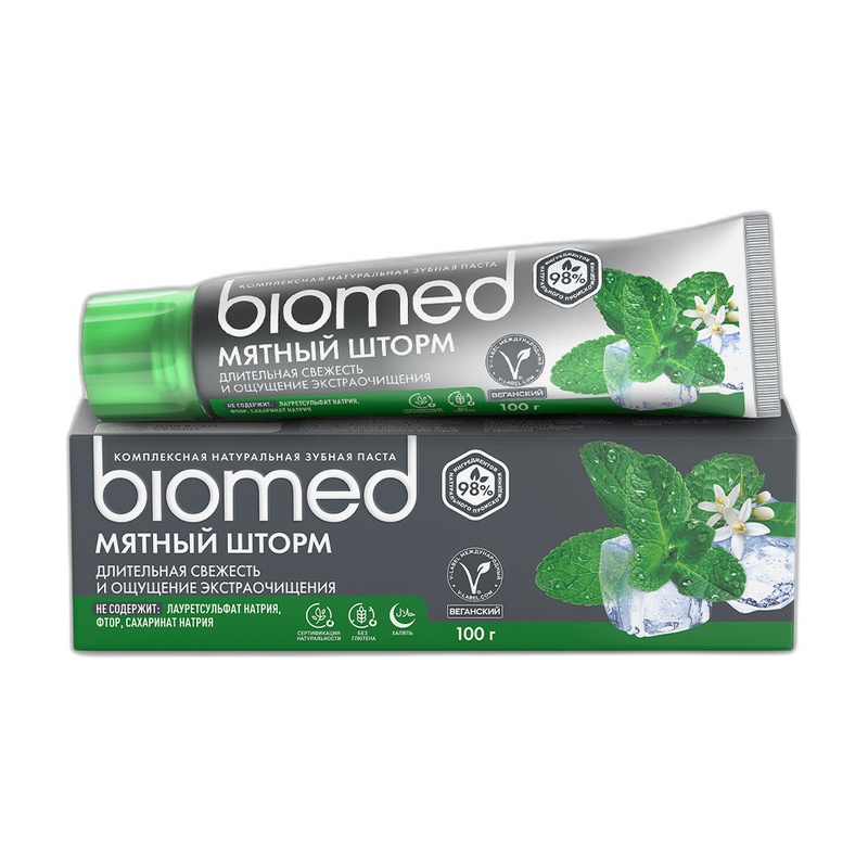 ПАСТА ЗУБНАЯ BIOMED МЯТНЫЙ ШТОРМ 100Г
