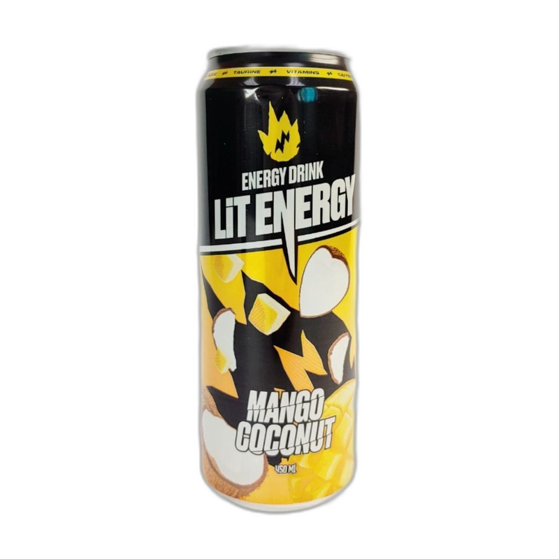 НАПИТОК ЭНЕРГЕТИЧЕСКИЙ LIT ENERGY MANGO COCONUT 0,45Л Ж/Б
