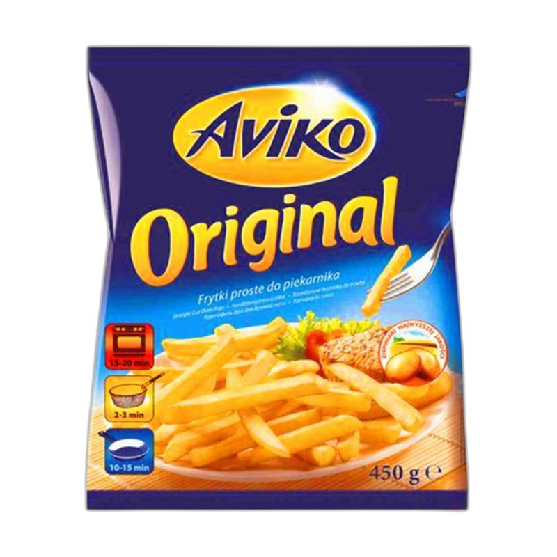 КАРТОФЕЛЬ ФРИ ЗАМОРОЖЕННЫЙ AVIKO ORIGINAL 450Г