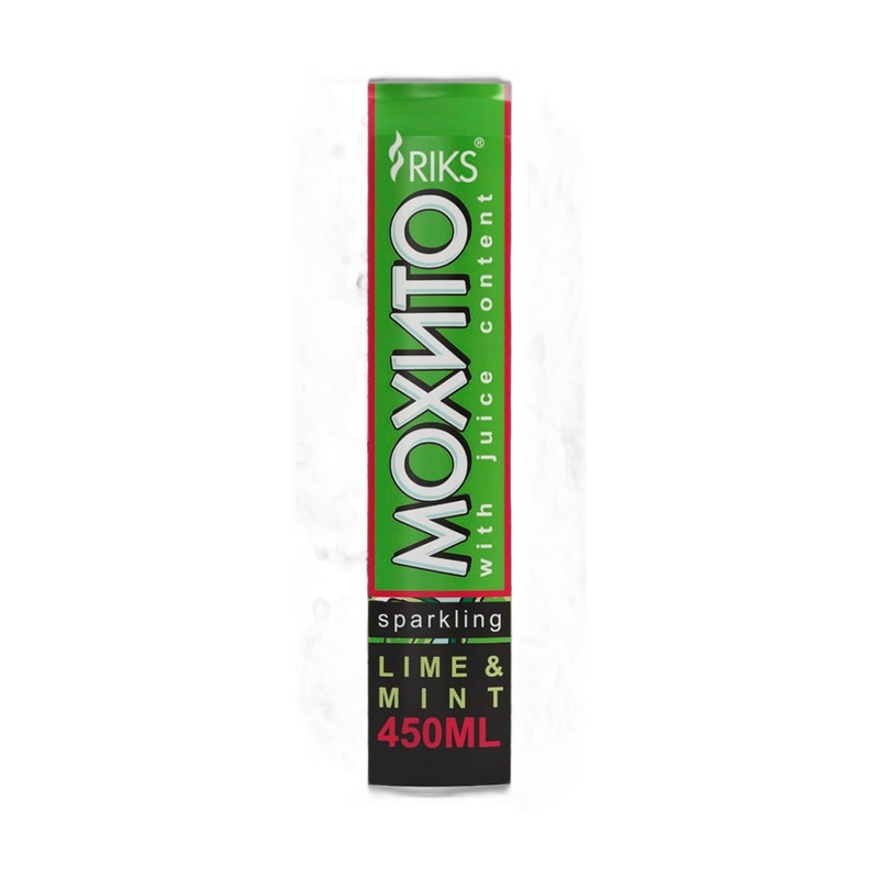 НАПИТОК ГАЗИРОВАННЫЙ RIKS МОХИТО STRAWBERRY LIME MINT 0,45Л Ж/Б