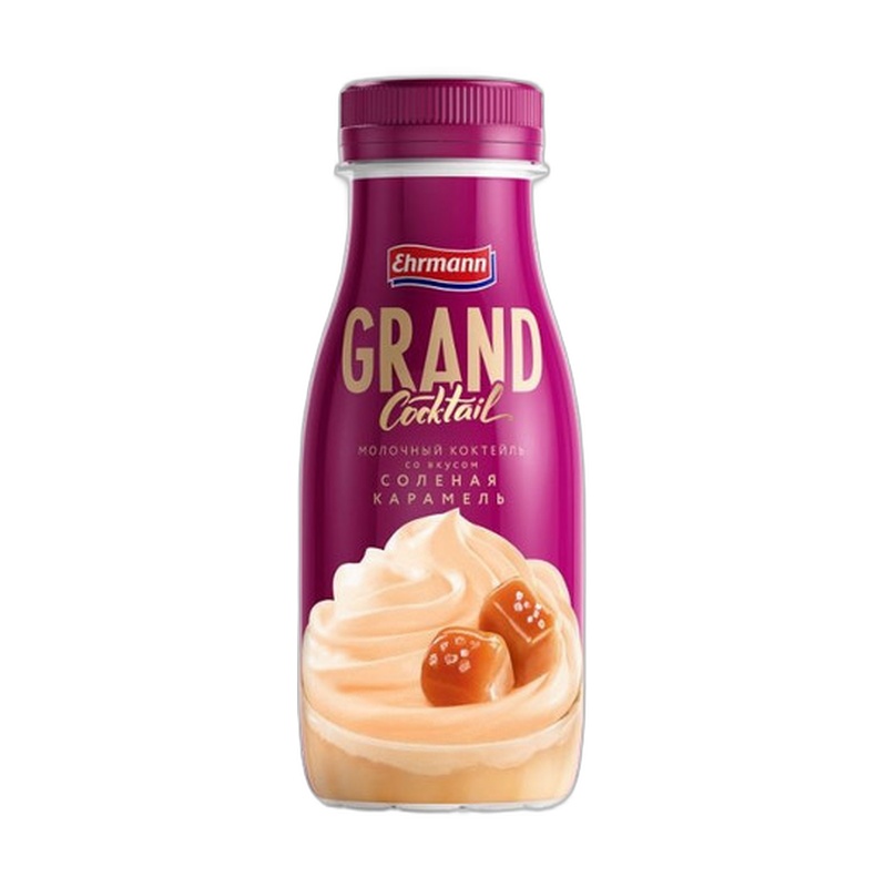 КОКТЕЙЛЬ МОЛОЧНЫЙ GRAND COCTAIL СОЛЕНАЯ КАРАМЕЛЬ 4,0% 260Г П/Б