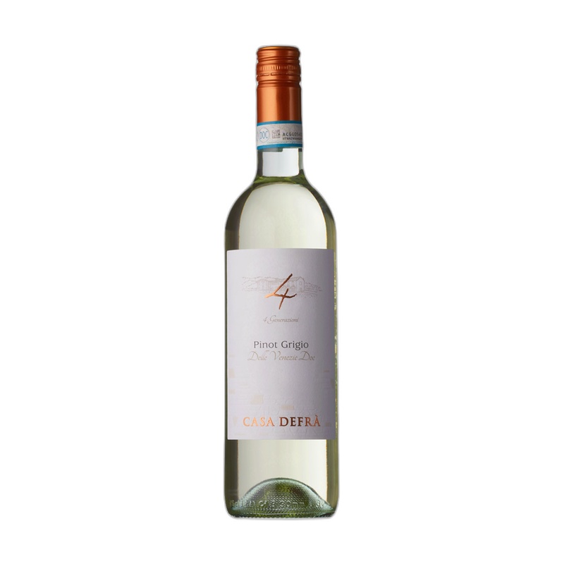 ВИНО CASA DEFRA PINOT GRIGIO БЕЛОЕ СУХОЕ 12% 0,75Л ИТАЛИЯ