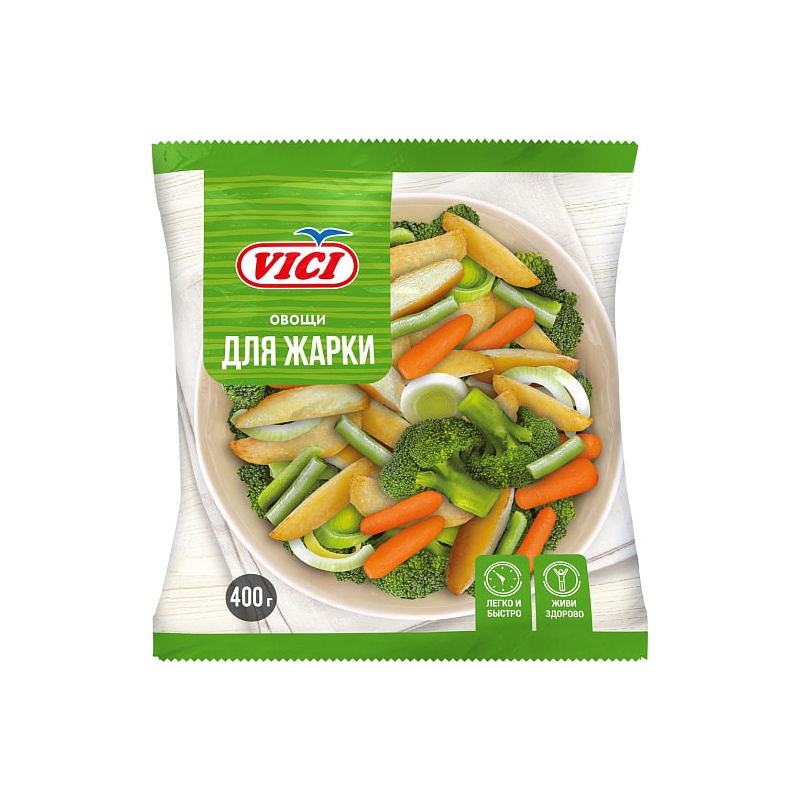 СМЕСЬ ОВОЩНАЯ ЗАМОРОЖЕННАЯ VICI ДЛЯ ЖАРКИ 400Г