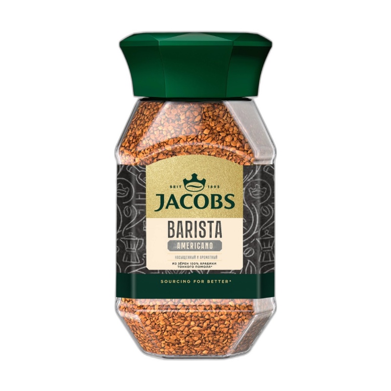 КОФЕ РАСТВОРИМЫЙ JACOBS BARISTA AMERICANO 95Г СТ/Б