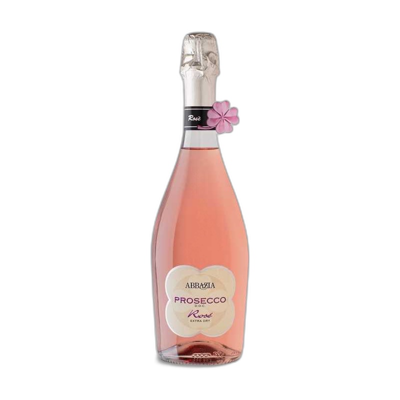 ВИНО ИГРИСТОЕ ABBAZIA PROSECCO РОЗОВОЕ ПОЛУСУХОЕ 11% 0,75Л ИТАЛИЯ