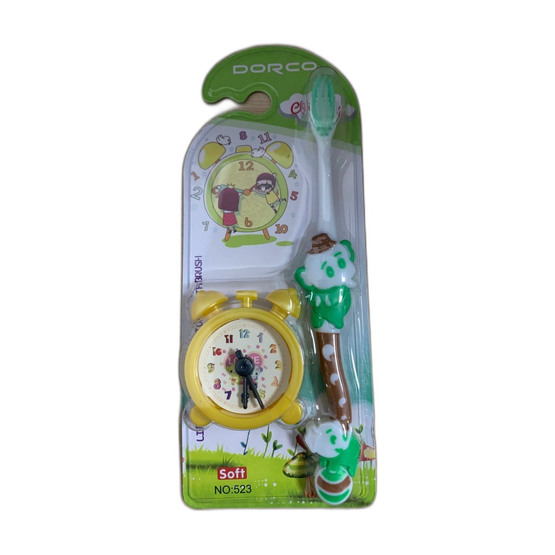 ЩЕТКА ЗУБНАЯ ДЕТСКАЯ DORCO SOFT С ЧАСАМИ 523