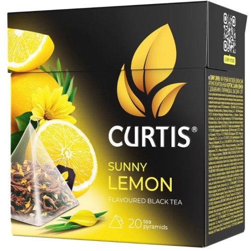 ЧАЙ ЧЕРНЫЙ CURTIS SUNNY LEMON 20 ПАКЕТИКОВ