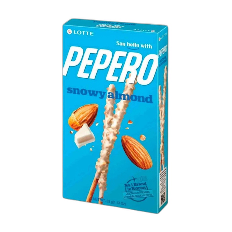 ПЕЧЕНЬЕ LOTTE PEPERO SNOWY ALMOND 32Г