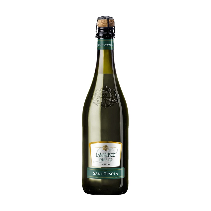 ВИНО ИГРИСТОЕ CASA SANT'ORSOLA LAMBRUSCO БЕЛОЕ ПОЛУСЛАДКОЕ 8% 0,75Л ИТАЛИЯ
