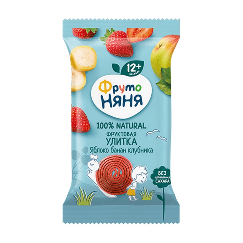 КУСОЧКИ ФРУКТОВЫЕ ФРУТО НЯНЯ ЯБЛОКО КЛУБНИКА БАНАН 15Г