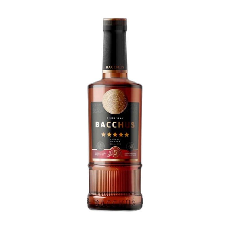 КОНЬЯК БАХУС BACCHUS 5 YO 40% 0,5Л