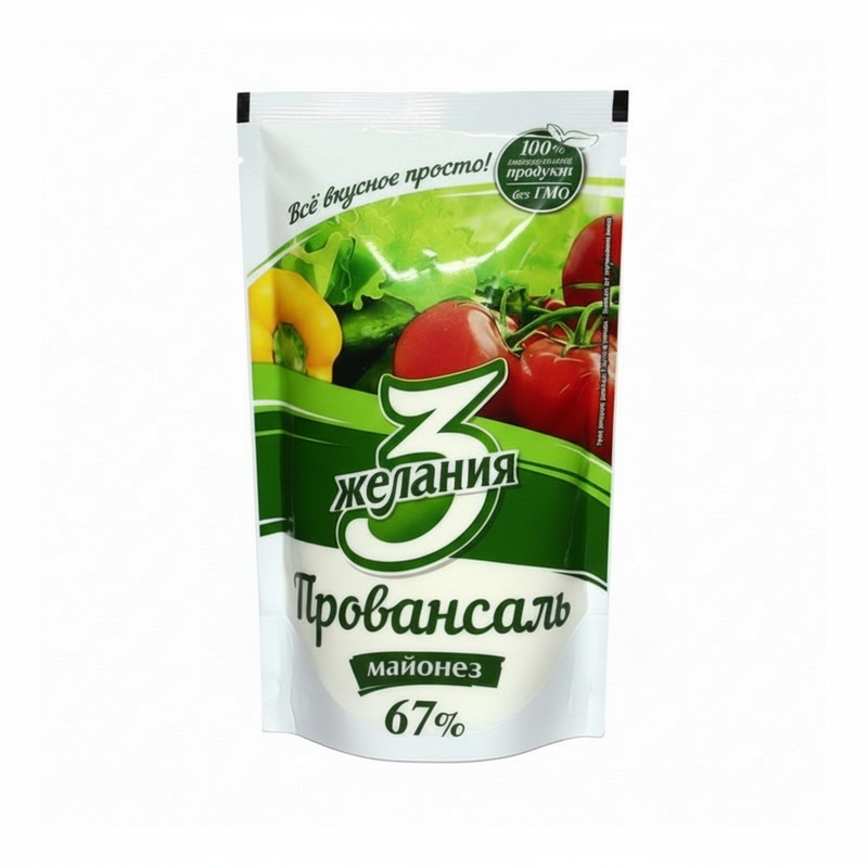 МАЙОНЕЗ 3 ЖЕЛАНИЯ ПРОВАНСАЛЬ 67% 100Г Д/П
