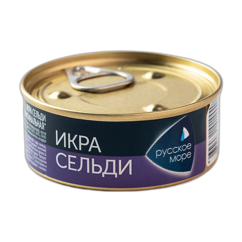 ИКРА ДЕЛИКАТЕСНАЯ РУССКОЕ МОРЕ ЛЮКС СЕЛЬДИ ОРИГИНАЛ 100Г В/У