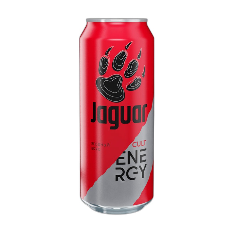 НАПИТОК ЭНЕРГЕТИЧЕСКИЙ JAGUAR CULT 0,5Л Ж/Б