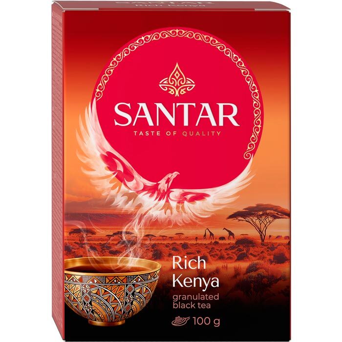 ЧАЙ ЧЕРНЫЙ SANTAR RICH KENYA ГРАНУЛИРОВАННЫЙ 100Г