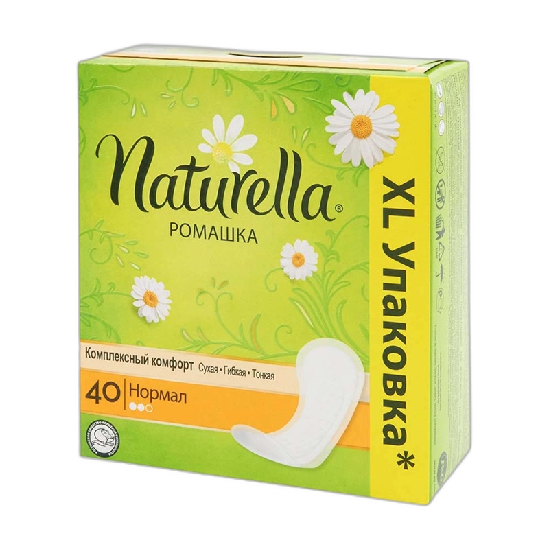 ПРОКЛАДКИ ЕЖЕДНЕВНЫЕ NATURELLA CAMOMILE NORMAL 40ШТ