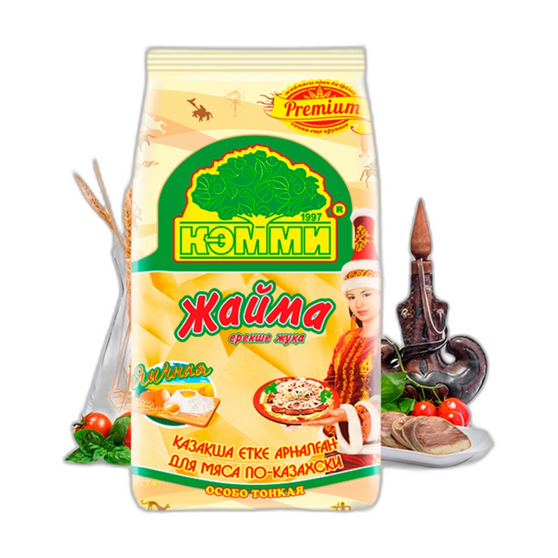 ЖАЙМА КЭММИ PREMIUM ЯИЧНАЯ ДЛЯ МЯСА ПО-КАЗАХСКИ ОСОБО ТОНКАЯ 200Г