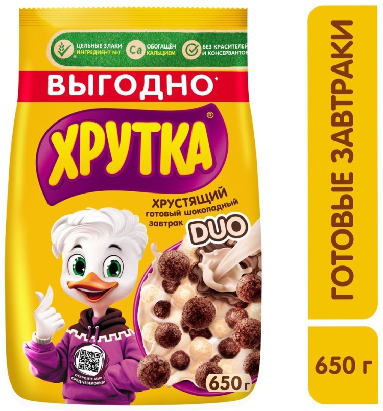 ЗАВТРАК ГОТОВЫЙ ХРУТКА ДУО 650Г
