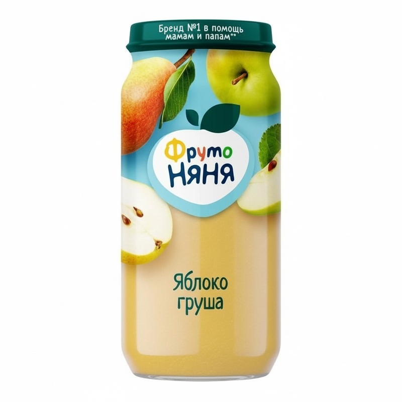 ПЮРЕ ФРУТО НЯНЯ ЯБЛОКО ГРУША 250Г СТ/Б